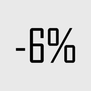 6% under