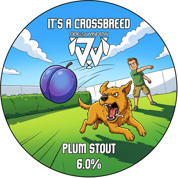 It's a Crossbreed Plum - Oatmeal Stout - 6% - KEG #2065 GF