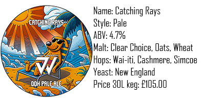 Catching Rays - Pale Ale - 4.7% - KEG #2038 GF - Image 2
